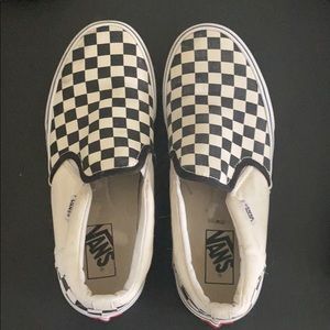 Checkers board Men’s vans size 8